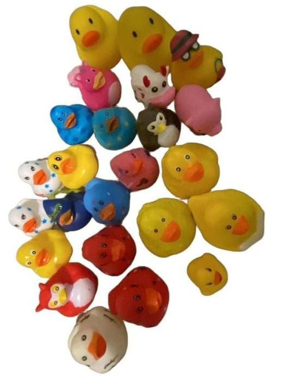 Assorted Rubber Duck Collection Bulk Lot of 25 - Go Jeep